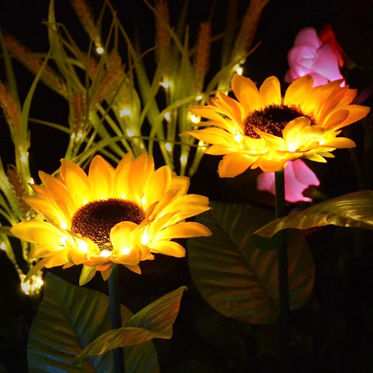 Everlasting Glow-In-The-Dark Solar Sunflower Lights